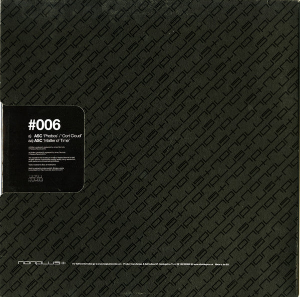 ASC : Phobos / Oort Cloud / Matter Of Time (12")