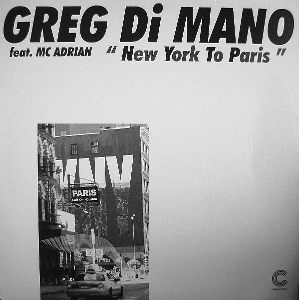 Greg Di Mano : New York To Paris (12")