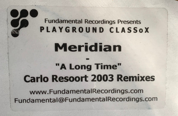 Meridian (2) : A Long Time 2003 (12", Promo, W/Lbl)