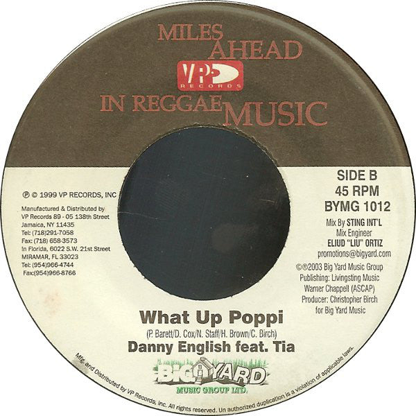 Alozade Feat Cecile* / Danny English Feat Tia (15) : Gangster Ride / What Up Poppi (7", RE)