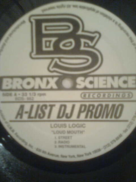 Louis Logic : Loud Mouth / Secret Agent (12", Promo, W/Lbl)