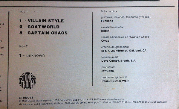 Funkaho : Villain Style (12", Single)