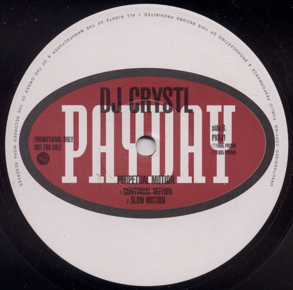 DJ Crystl : Perpetual Motion EP (12", Promo)