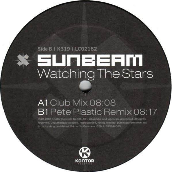 Sunbeam : Watching The Stars (12")