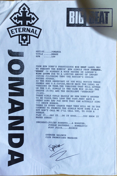 Jomanda : Share / Searchin' (12", Promo)