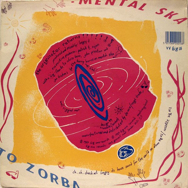Longsy D's House Sound* : Mental Ska / Return To Zorba (12")