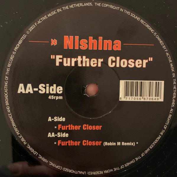 Nishina : Further Closer (12")