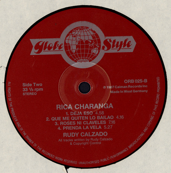 Rudy Calzado : Rica Charanga (LP)