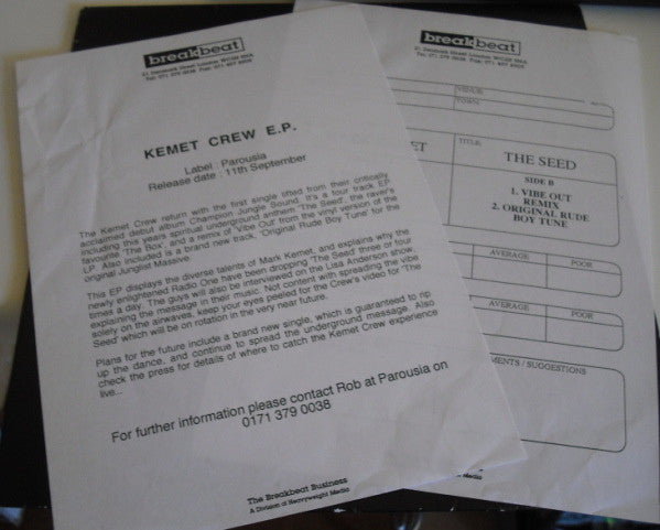 Kemet Crew : The Seed (12")