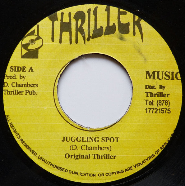 Original Thriller* : Juggling Spot / Juggling Dub (7")