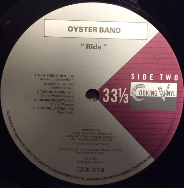 Oyster Band* : Ride (LP, Album)