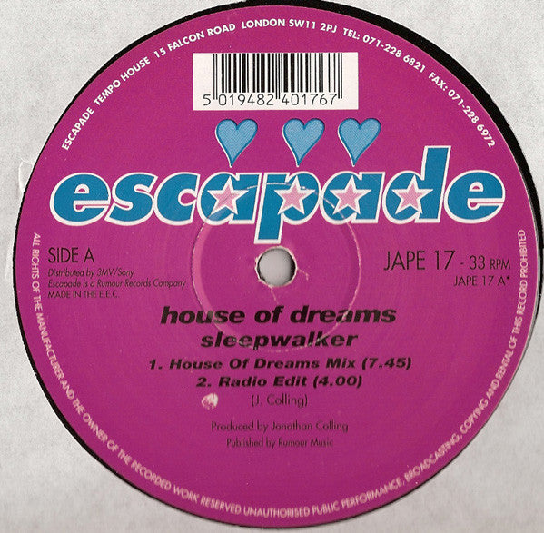 House Of Dreams : Sleepwalker (12")