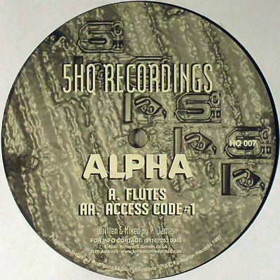 Alpha (4) : Flutes / Access Code #1 (12")