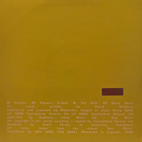 Mandrillus Sphynx : 4 Songs By Mandrillus Sphynx (12")