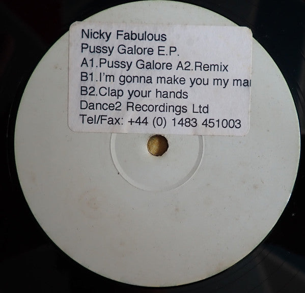 Nicky Fabulous : Pussy Galore E.P. (12", EP, W/Lbl)