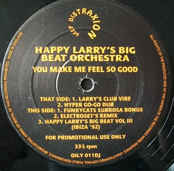 Happy Larry's Big Beat Orchestra : You Make Me Feel So Good (12", Promo)