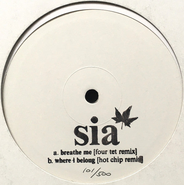 Sia : Breathe Me (10", W/Lbl)