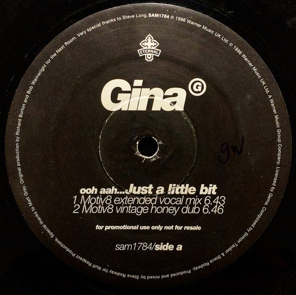 Gina G : Ooh Aah... Just A Little Bit (12", Promo)