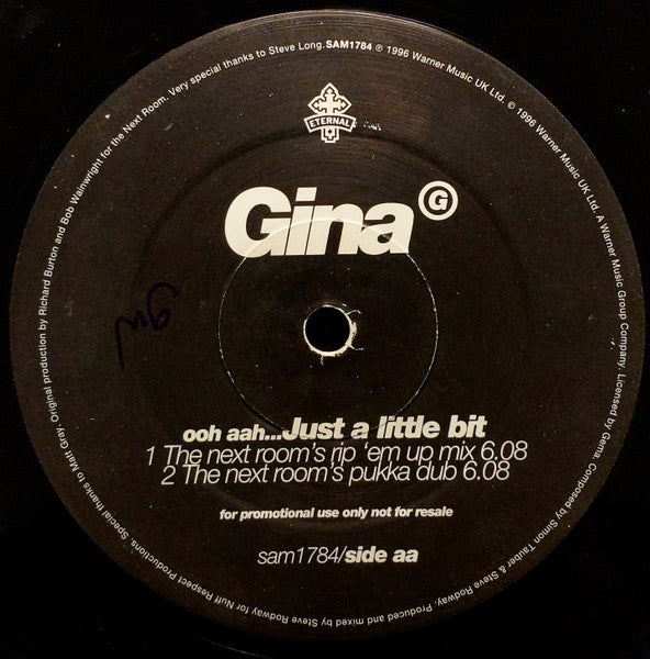 Gina G : Ooh Aah... Just A Little Bit (12", Promo)