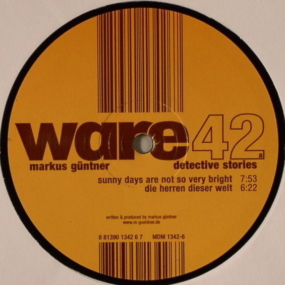 Markus Güntner* : Detective Stories (12")