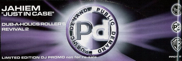 Jahiem* : Just In Case (Dub-A-Holics Roller's Revival 2) (12", Ltd, Promo)