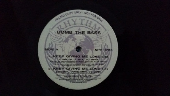 Bomb The Bass : Keep Giving Me Love (12", Promo)