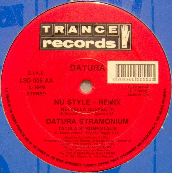 Datura : Nu Style (Remix) (12")