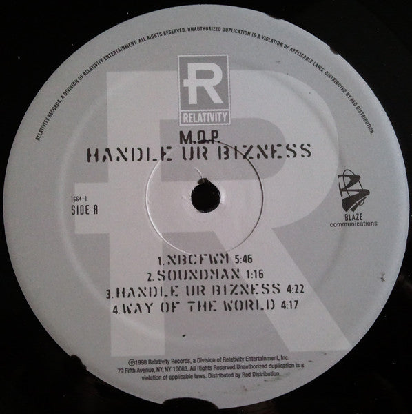 M.O.P. : Handle Ur Bizness (12", EP, RE, Unofficial)