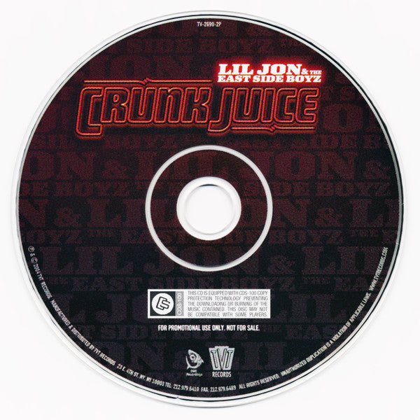 Lil Jon & The East Side Boyz* : Crunk Juice (CD, Album, Copy Prot., Promo, Exp)