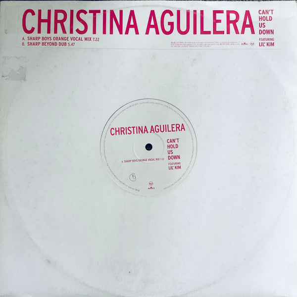 Christina Aguilera Featuring Lil' Kim : Can't Hold Us Down (12", Single, Promo)
