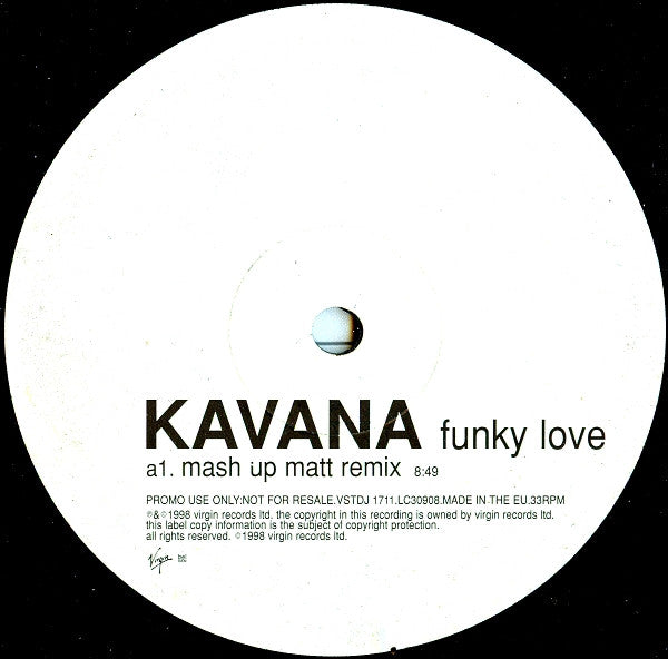 Kavana : Funky Love (12", Promo)