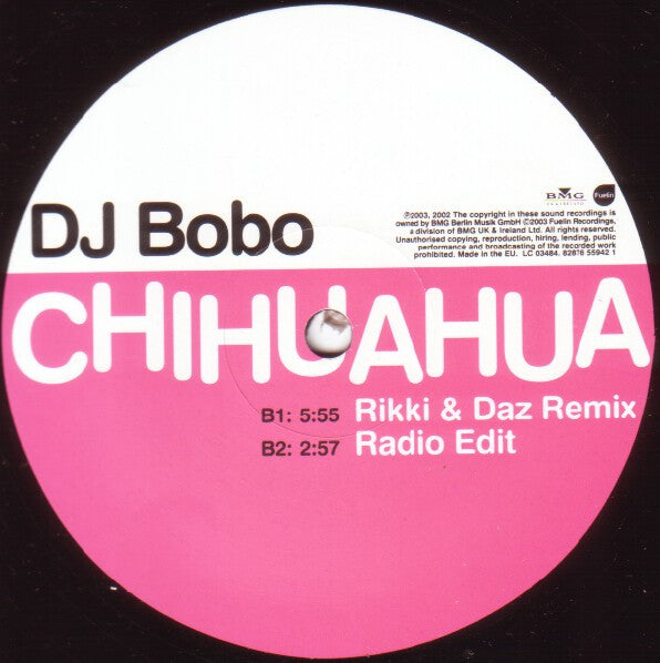 DJ BoBo : Chihuahua (12", Single)