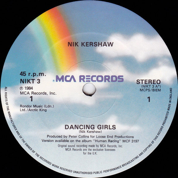 Nik Kershaw : Dancing Girls (12", Single)