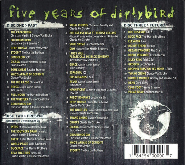 Various : Five Years Of Dirtybird (3xCD, Comp)