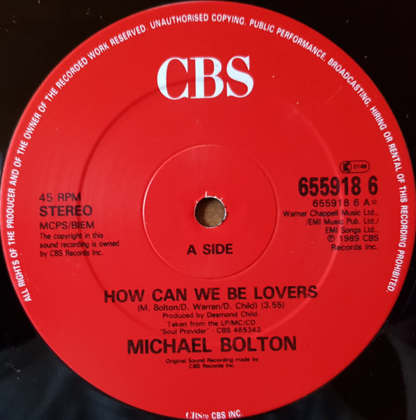 Michael Bolton : How Can We Be Lovers (12")