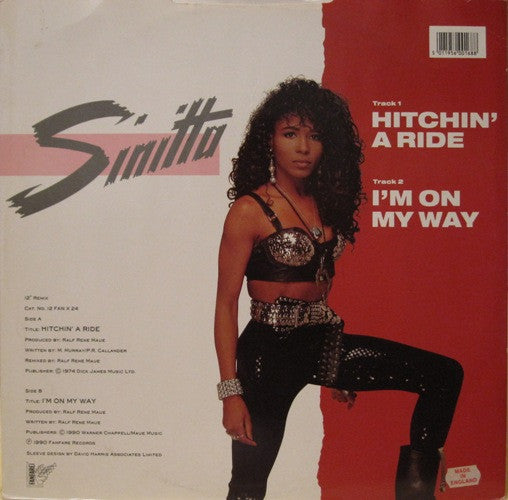 Sinitta : Hitchin' A Ride (12", Maxi)