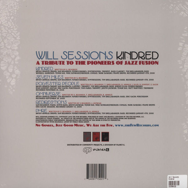 Will Sessions : Kindred: A Tribute To The Pioneers Of Jazz Fusion (12")