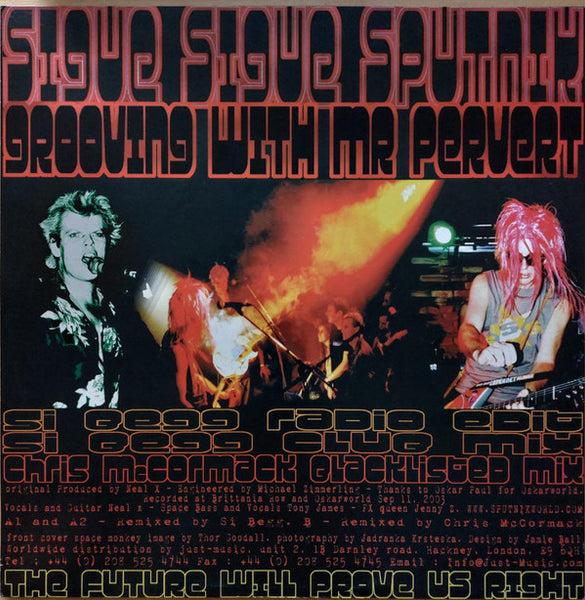 Sigue Sigue Sputnik : Grooving With Mr. Pervert (The Mixes) (12")