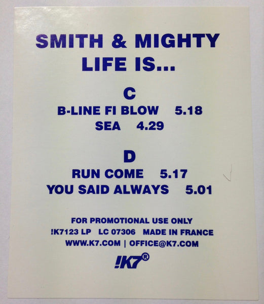 Smith & Mighty : Life Is... (3xLP, Album, Promo, W/Lbl)