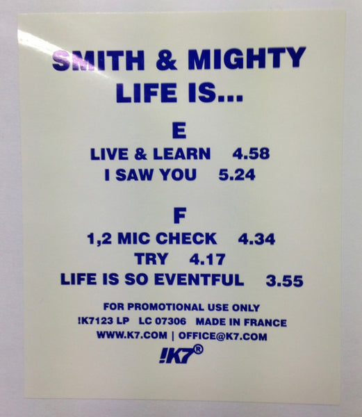 Smith & Mighty : Life Is... (3xLP, Album, Promo, W/Lbl)