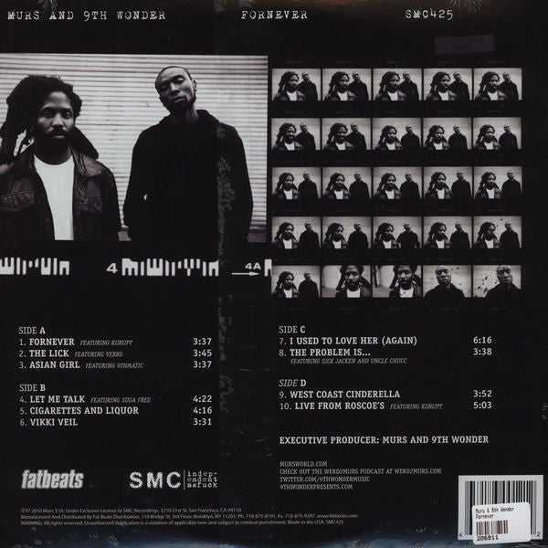 Murs & 9th Wonder : Fornever (2xLP, Album)