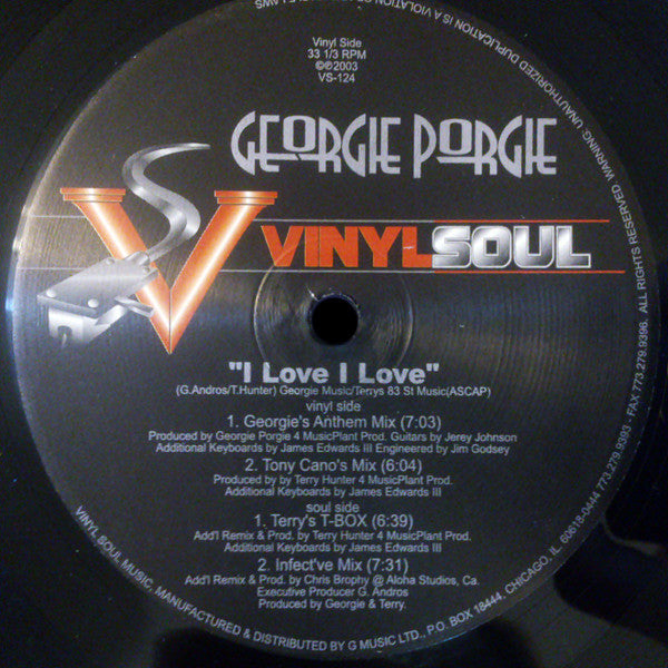 Georgie Porgie : I Love I Love (12")