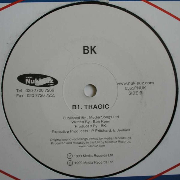 Astra / BK : I Need It / Tragic (12")