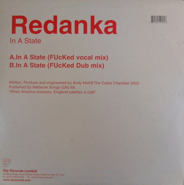 Redanka : In A State (12")