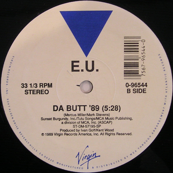E.U. : Taste Of Your Love / Da Butt '89 (12")