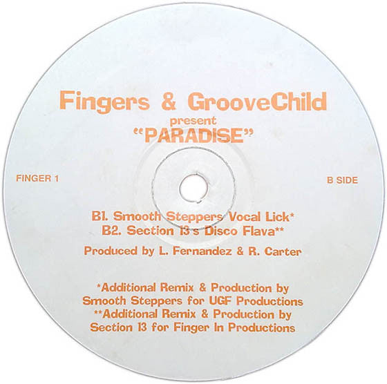 Larry "Fingers" Fernandez & Randy "GrooveChild" Carter : Paradise (12")