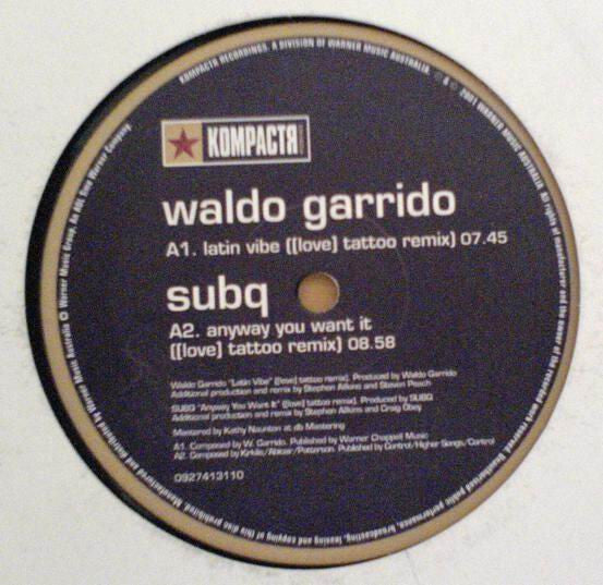 Waldo Garrido / Subq : A Higher Sound & Kompactя Present [Love] Tattoo Remixes (12")