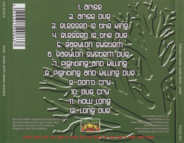 Fullness Meets Izyah Davis : Arise (CD, Album)