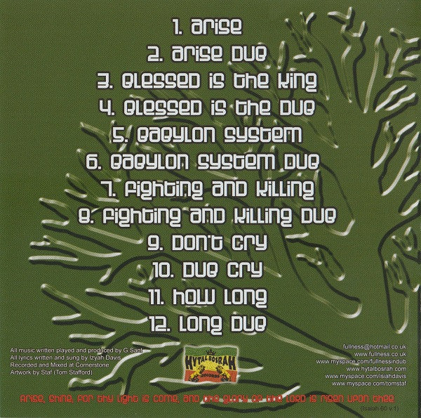 Fullness Meets Izyah Davis : Arise (CD, Album)