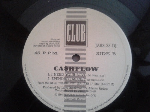 Ca$hflow : Can't Let Love Pass Us By / I Need Your Love (12", Promo)